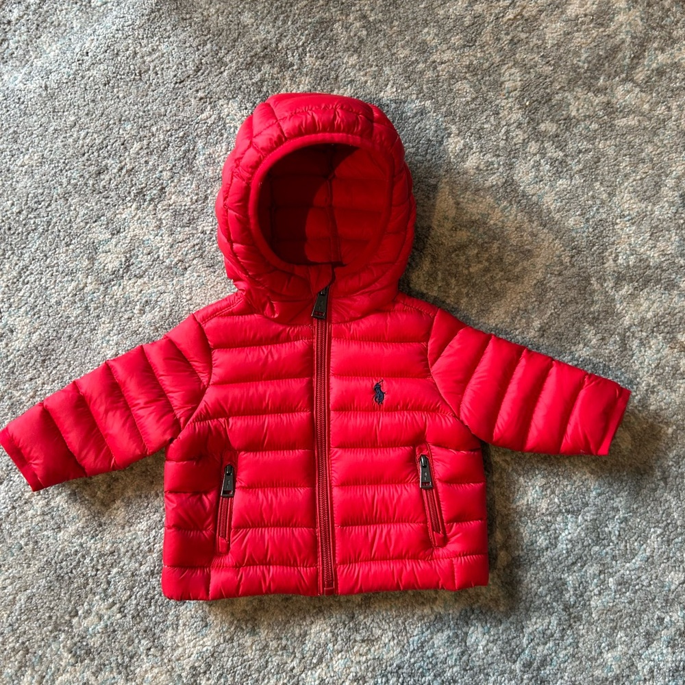 Ralph Lauren Vibrant Red Puffer Jacket